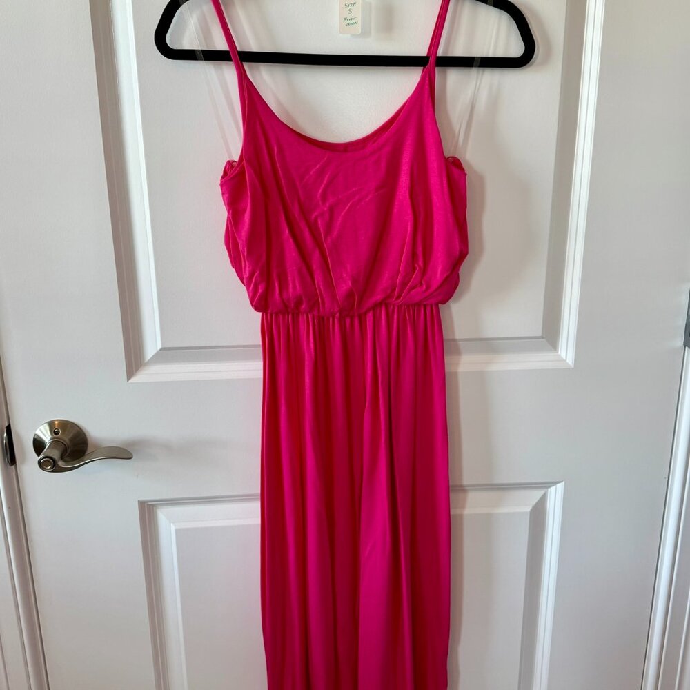 Olivia Rae pink summer midi-dress - never worn. Size small